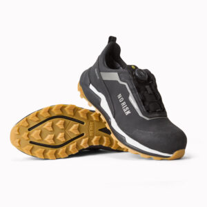 Svarta och grå skyddsskor med mode och stil – Athletic Low FLS STX Black